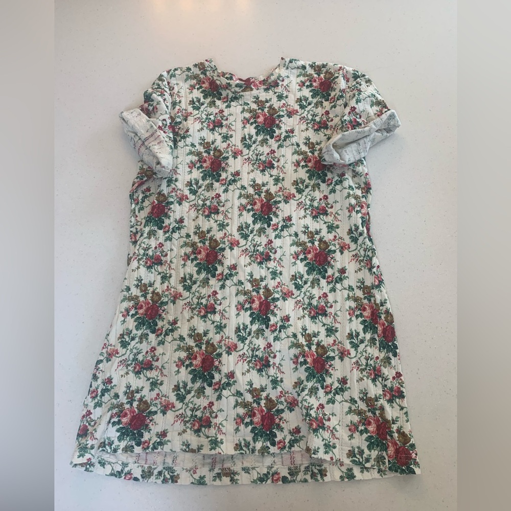 Floral shirt dress